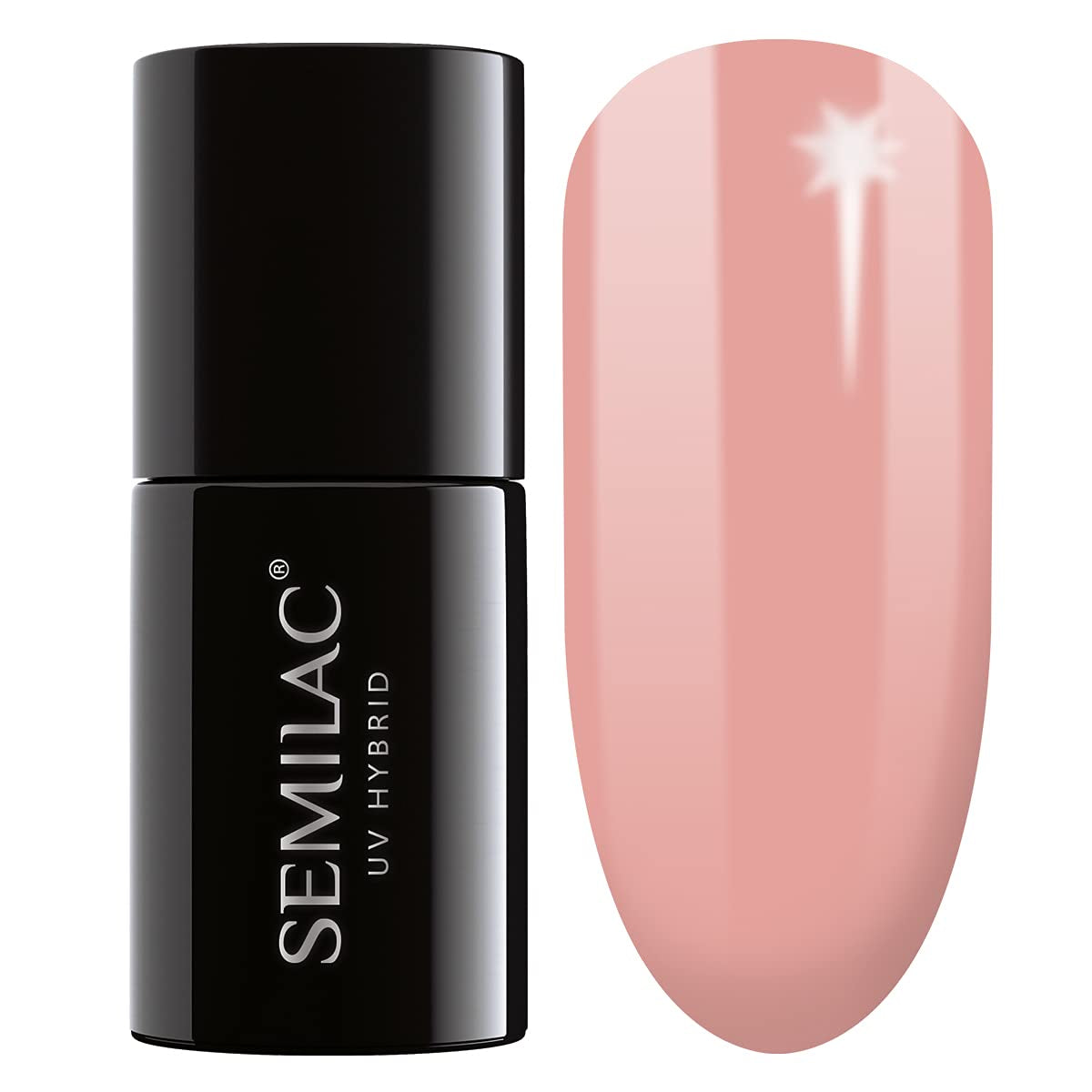 Semilac UV Nagellack Hybrid 404 Black Beans Muffin 7ml Kollektion Tastes of Fall