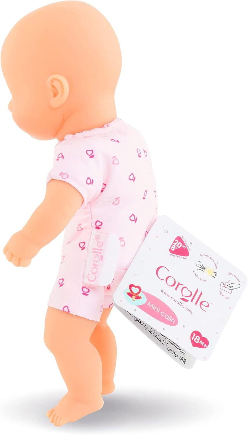 Corolle 9000120130 - Mon Premier Poupon Mini Calin 20cm, Französische Puppe mit Charme und Vanilleduft