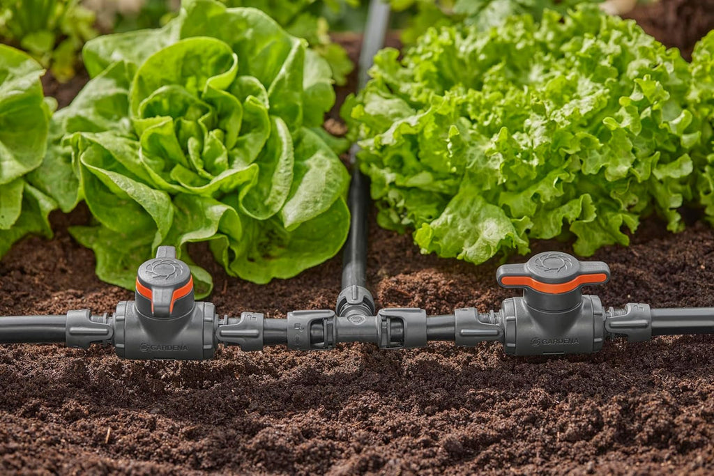 Piesă în T pentru sistem de irigare Gardena Micro-Drip 13 mm (1/2 inch): Conector pentru țevi de alimentare de 13 mm, ramificație în formă de T, irigare automată, reutilizabilă (13201-20)