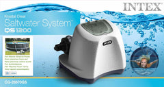 Sistem de acvariu cu apă sărată Intex Krystal Clear 12V, gri, 45.5x31x25.2 cm, 28670GS