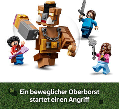LEGO Minecraft Waldanwesen mit Boxring - Interaktives Gaming Spielzeug- Baby-Zombie, Steve, Garret und Henry Minifiguren - Gamer Geschenk für Jungen, Mädchen und Videospiel Fans ab 10 Jahren - 21272