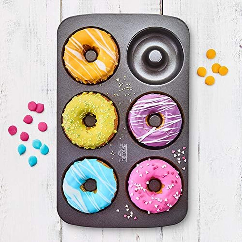 Birkmann, Easy Baking, Donutblech, Backform Für 6 Donuts, Mit Hochwertiger Antihaftbeschichtung, Ø 9 Cm, Mit Rezept, 881631 Matrite si tavi pentru copt Naty Shop