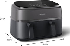 Philips Dual Basket Airfryer 3000 Series mit Frühstücksset, 9 Liter, 2 Schubladen Haushaltsgeräte Naty Shop
