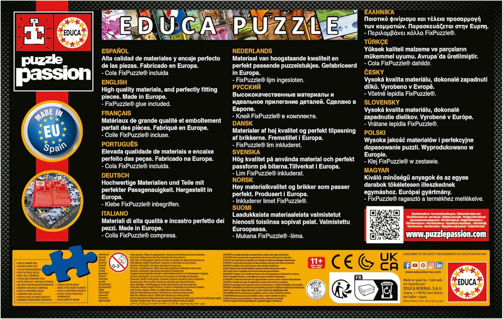 Educa - Puzzle 500 piese pentru adulti | Sistem solar, puzzle 500 piese pentru adulti si copii de la 11 ani, planete, spatiu, spatiu (18449) Puzzle Naty Shop