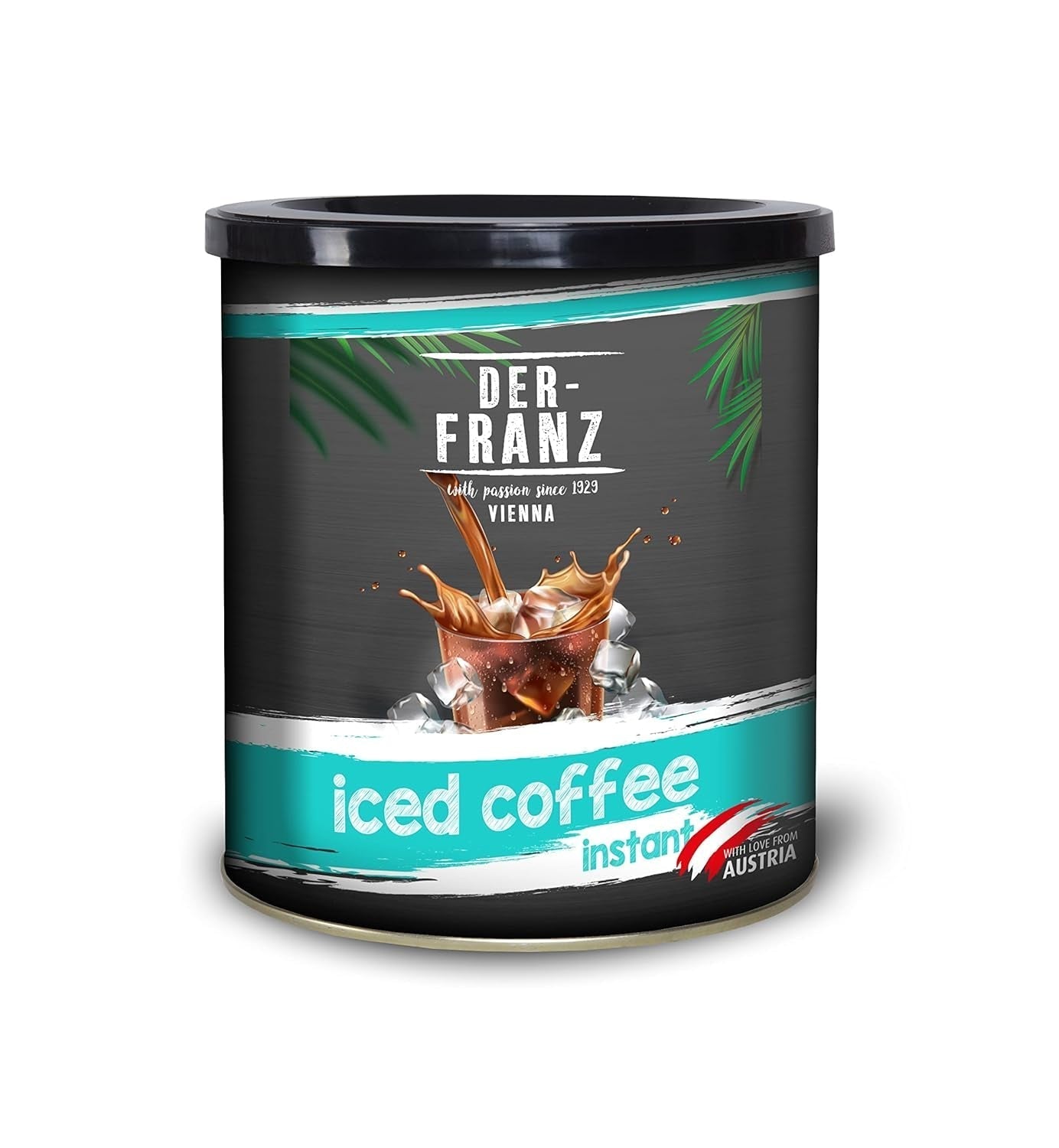 Der-Franz Ciocolată neagră de băut, 2 X 500 G Bomboane de Ciocolata Naty Shop 500 G Iced Coffee Mix
