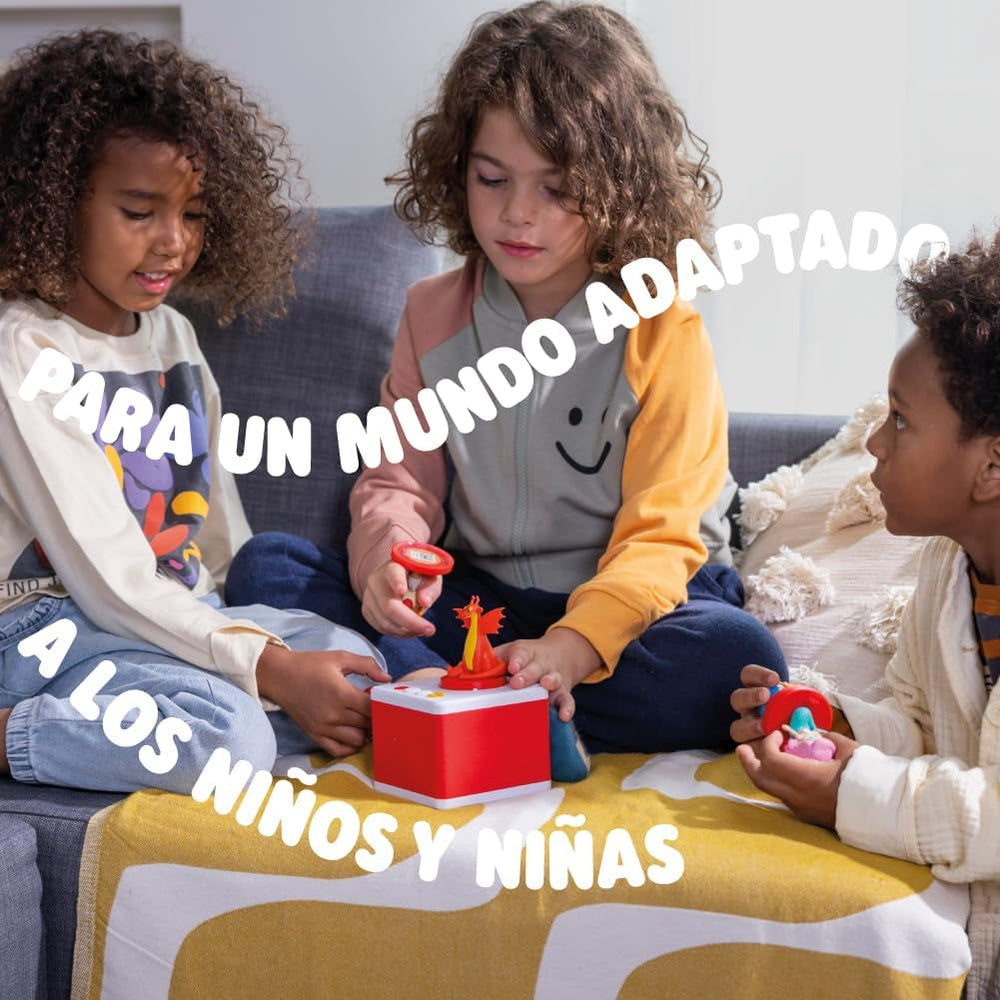 - Povești pentru fete și băieți, difuzor cu personajul elefant, joc educativ, conținut în spaniolă, potrivit de la vârsta de 0 ani Jucarii Bebe Naty Shop