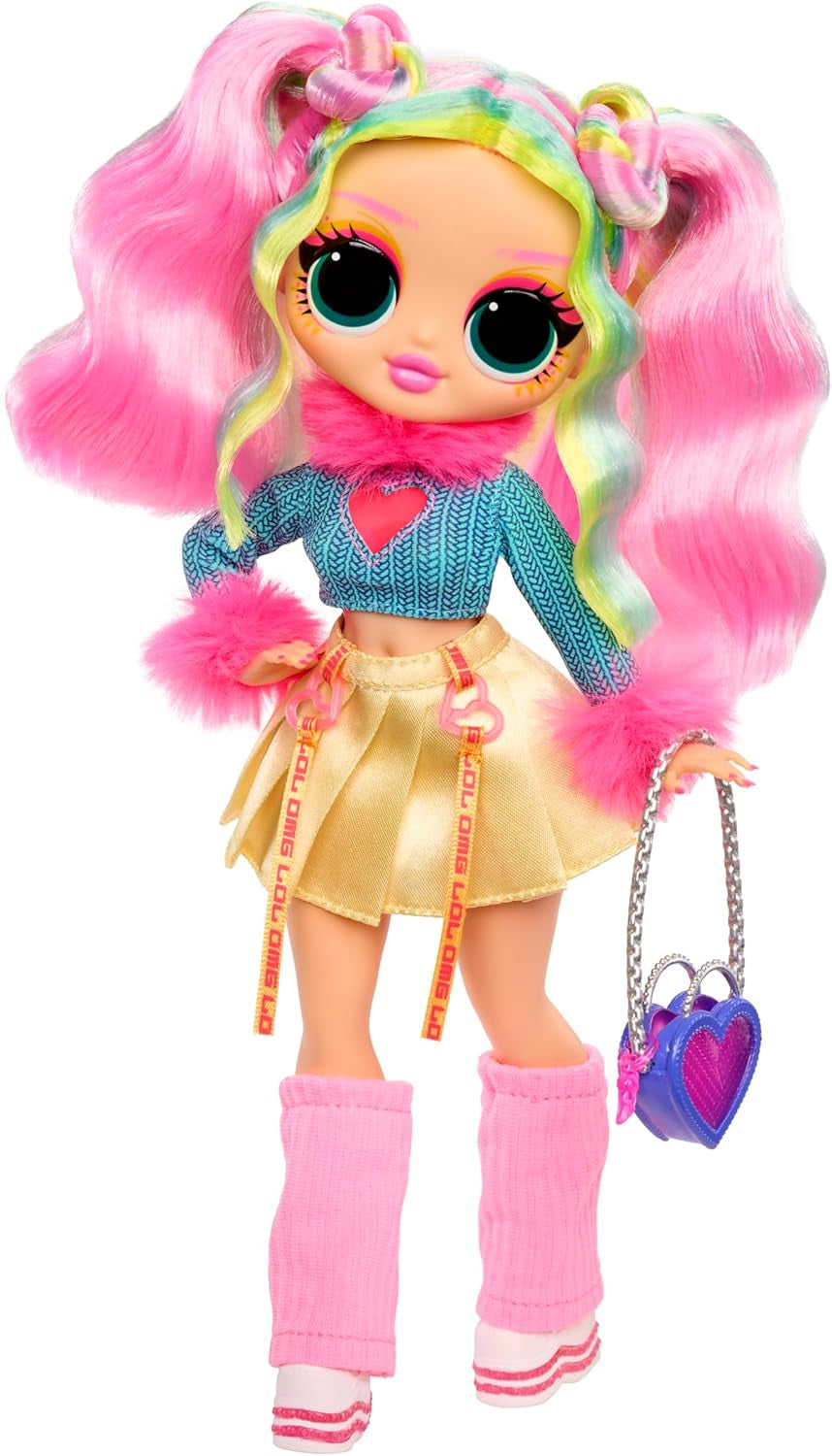 L.O.L. Surprise! OMG Doll – Bubblegum D.J. – Enthält 1 Modepuppe mit Fabelhafter Mode, 4 zum Sammeln, Rosa