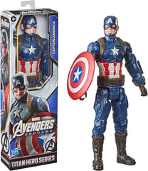 Marvel Avengers Titan Hero Series Captain America 30 cm große Actionfigur Spielzeug für Kinder ab 4 Jahren Actionfiguren Naty Shop