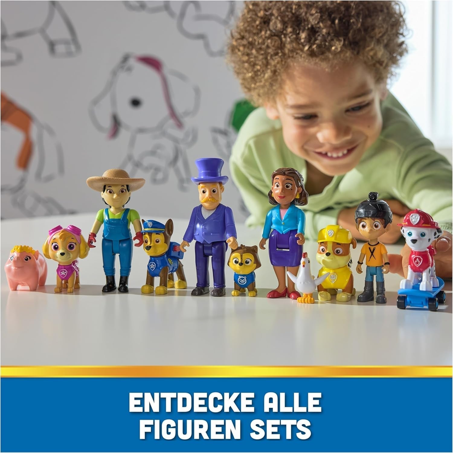 PAW PATROL Hero Pups – Actionfiguren-Set mit 1 Chase Dog-Figur, 1 Chaos Cat-Figur und 1 Besserwisser-Bürgermeister-Figur, Spielzeug geeignet für Actionfiguren ab 3 Jahren Naty Shop