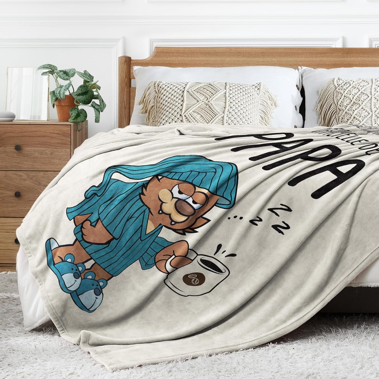 Juratar-Flanelldecke für Papa – Geschenk zum Geburtstag, Vatertag und Weihnachten – 152 x 130 cm. Betten und Decken. Besuchen Sie den Juratar-Store