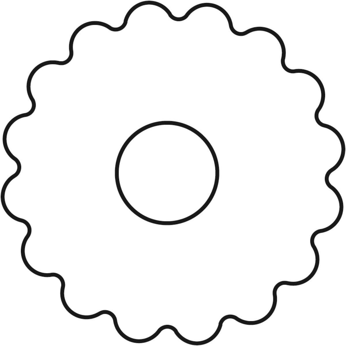 Formă de biscuiți originală Linzer cu ejector, formă de biscuiți cu gaură de 5 cm, formă de biscuiți de Crăciun, formă pentru biscuiți, biscuiți și fondant