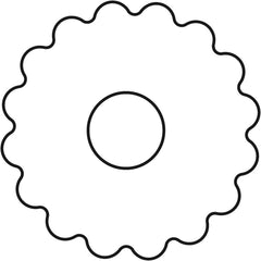 Formă de biscuiți originală Linzer cu ejector, formă de biscuiți cu gaură de 5 cm, formă de biscuiți de Crăciun, formă pentru biscuiți, biscuiți și fondant