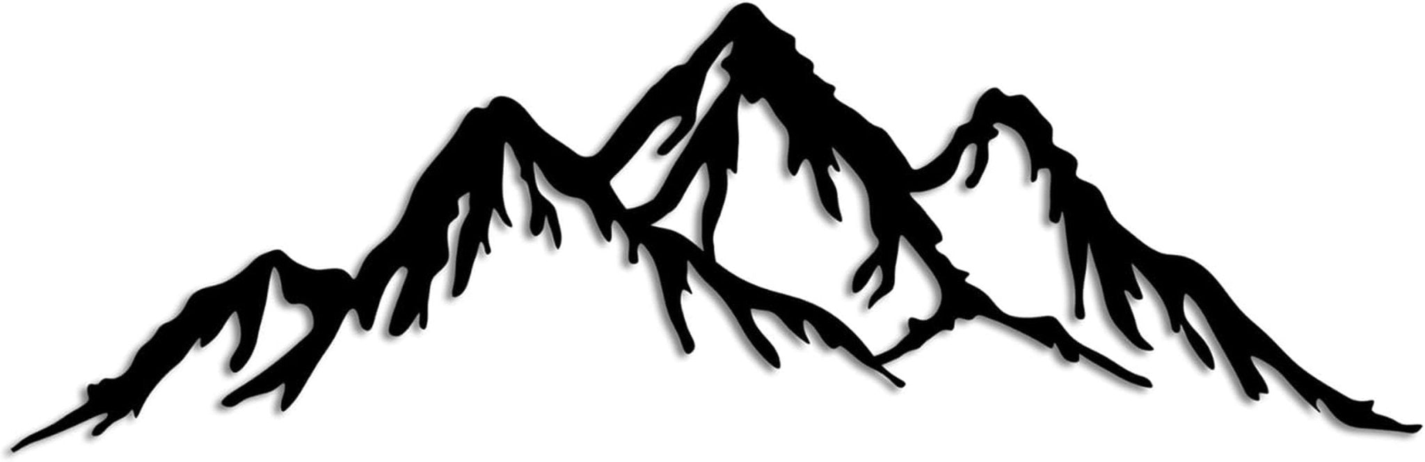 Accesoriu decorativ de perete din metal negru elegant, 70 x 22 cm | 100% metal (grosime 1,5 mm) | Montare ușoară pe perete | Perfect pentru un decor modern Statuete si sculpturi Naty Shop