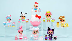 L.O.L. Surprise! Loves Hello Kitty and Friends - 1 Puppe mit 7 Überraschungen, Zufällige Auswahl, 8 Tots zum Sammeln, für Kinder ab 4 Jahren, Pink