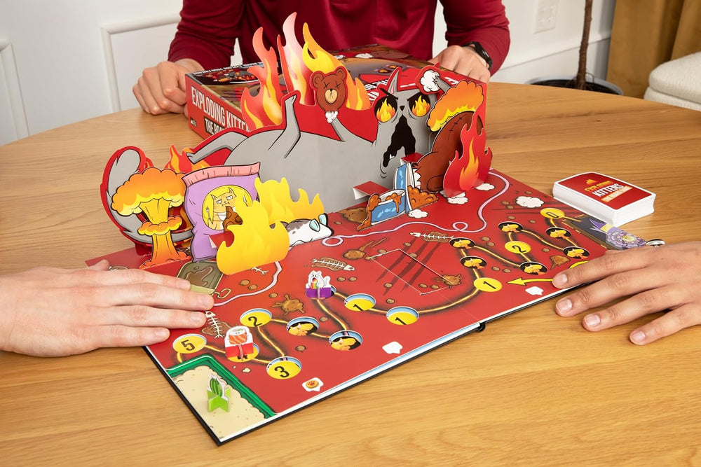Exploding Kittens, Exploding Kittens: Das Brettspiel, Partyspiel, 2-6 Spieler, ab 7+ Jahren, 20 Minuten, Deutsch