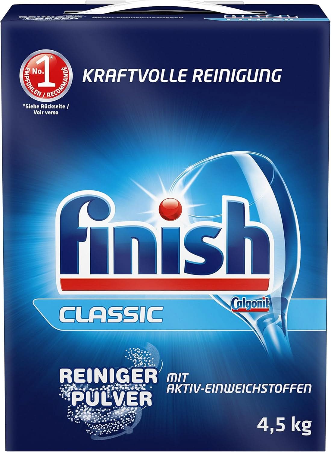 Finish Classic Pulverwaschmittel, ohne Phosphate – für ein brillantes Ergebnis beim Geschirrspülen Naty Shop Küchenwaschmittel