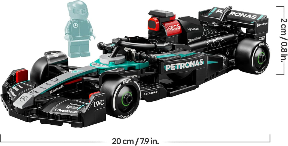 LEGO Speed Champions Mercedes-AMG F1 W15 Rennauto - Spielzeug mit Formel 1 Minifigur - Modell Auto zum Sammeln und Bauen - Geschenk für Jungen & Mädchen ab 10 Jahren oder Erwachsene Fans 77244