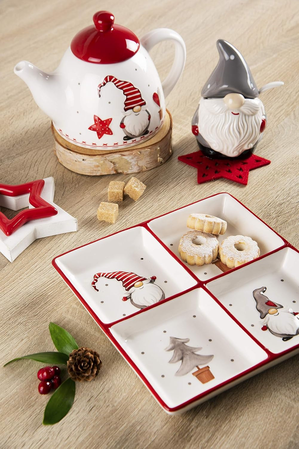 Excelsa Gnomo Zahărniță/Brânză de Crăciun, Ceramică, 100 ml