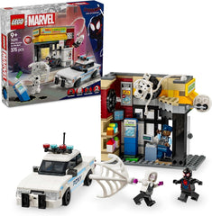 LEGO Marvel Spider-Verse: Miles Morales Vs. Spot – Superhelden-Spielset mit Spielzeugauto – 4 Minifiguren und Minimarkt – Geschenk für Jungen und Mädchen ab 9 Jahren. 76311 Bausets. Besuchen Sie den LEGO-Store. Standardtitel