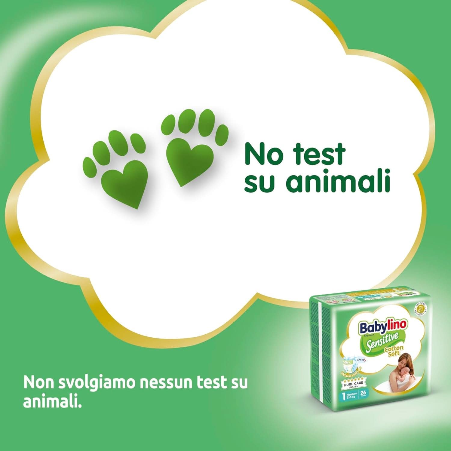 Babylino Sensitive, zarte Windeln für Kinder, verschiedene Größen Mutter und Kind Naty Shop