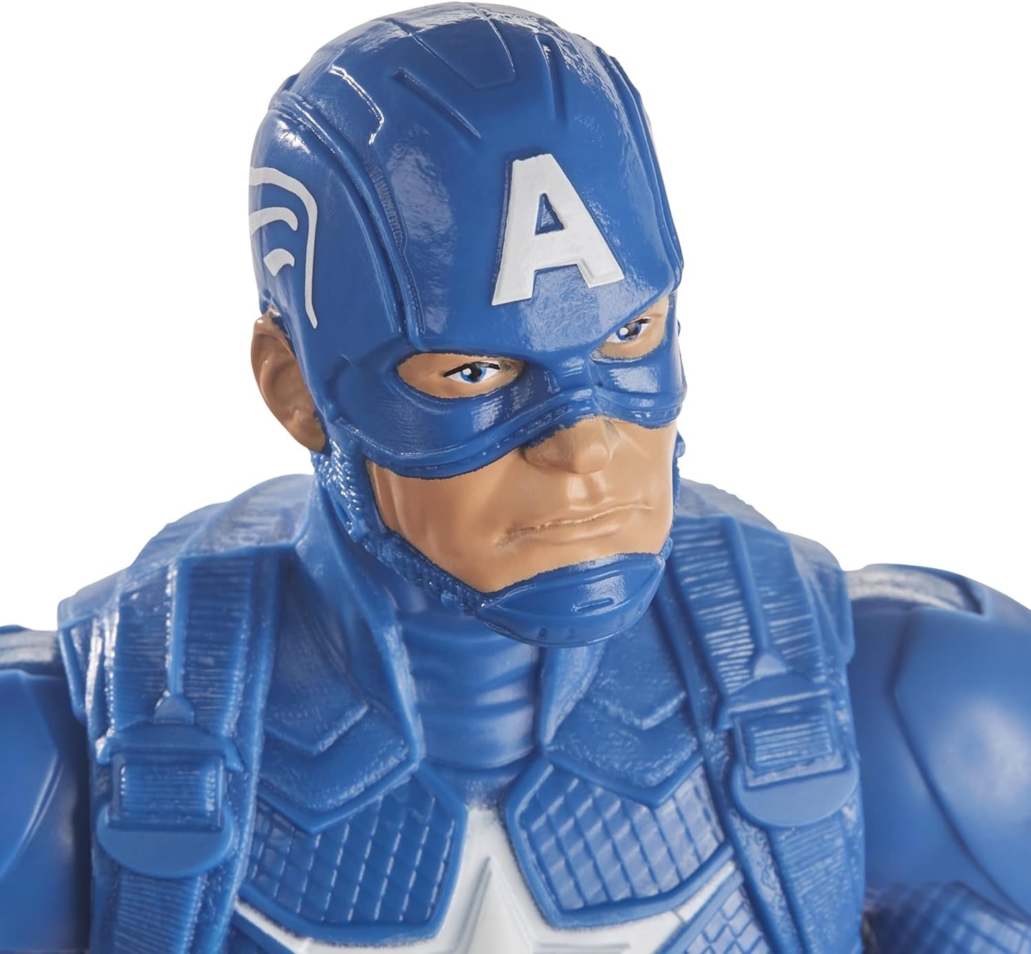 Marvel Avengers Titan Hero Series Blast Gear Captain America Actionfigur, 30 cm großes Spielzeug für Kinder ab 4 Jahren, blaue Actionfiguren, Naty Shop