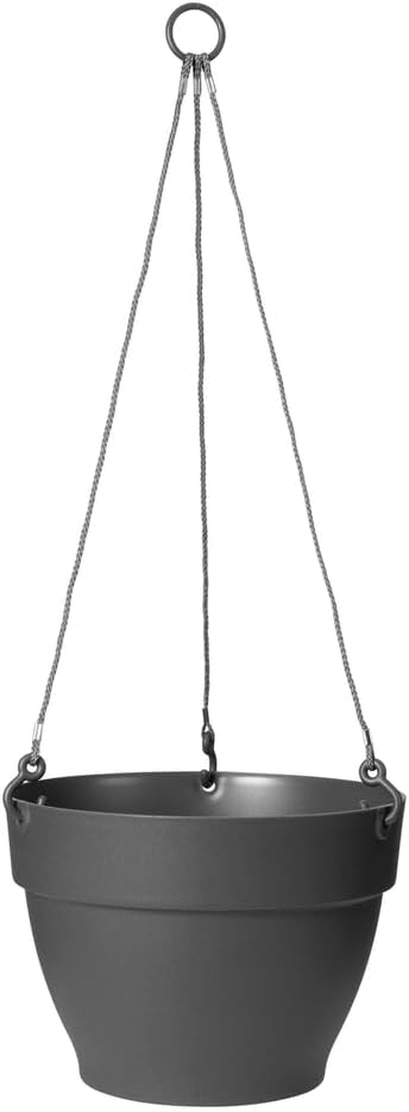 elho Vibia Campana Jardinieră suspendată 26 - Ghiveci suspendat pentru flori - Ghiveci pentru plante de exterior - Ø 26,0 x H 18,4 cm - Negru/Antracit
