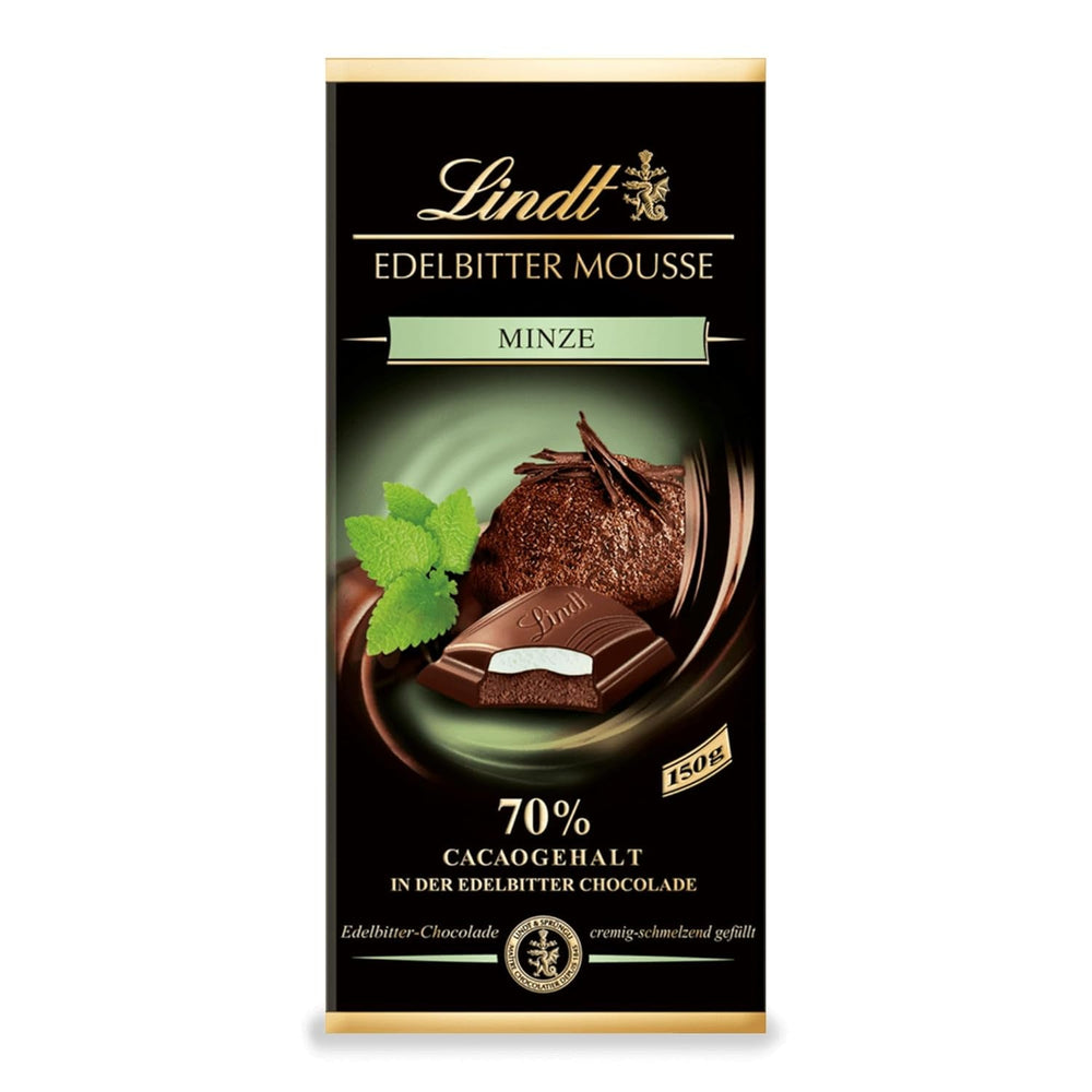Mousse de ciocolată neagră Lindt cu chili și vișine | Baton 150g | Cu 70% conținut de cacao și umplutură de mousse de ciocolată neagră și chili cu vișine | Baton de ciocolată | Ciocolată neagră