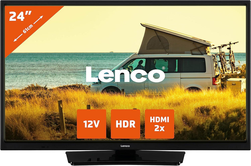 Lenco LED-3263BK (V2) - Televizor inteligent Android de 32 de inci, negru - Imagini strălucitoare, streaming flexibil și Chromecast integrat - HD-Ready, HDR, Wi-Fi, Bluetooth - Ideal pentru acasă și în deplasare