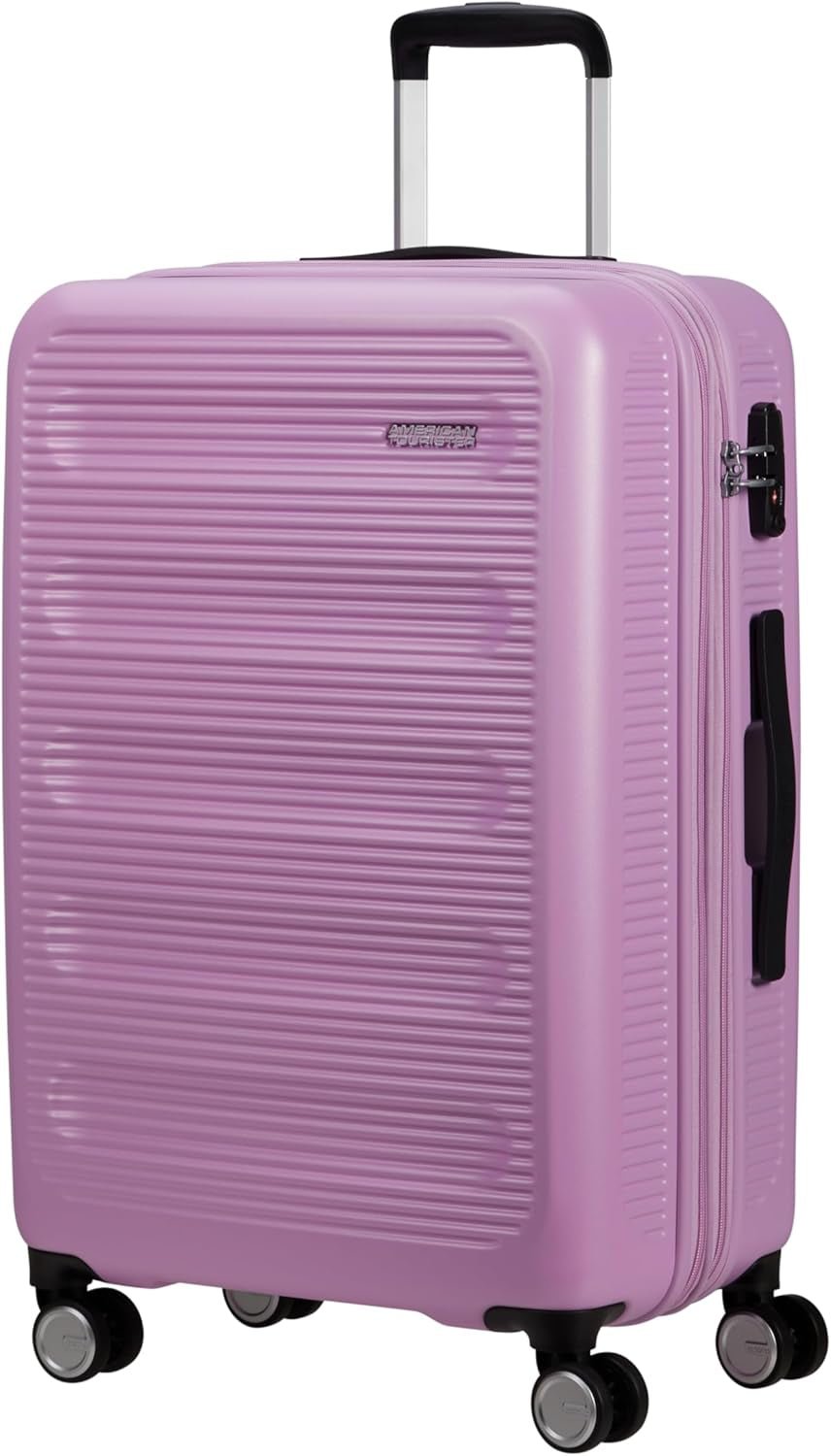 American Tourister Astrobeam - Spinner S, Bagaj de mână, 55 cm, 36 L, Negru (Storm Black) Bagaje și echipament de călătorie Naty Shop Violet (lavanda pastel) M (67 Cm - 80 L)