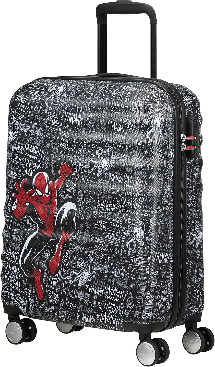 American Tourister Wavebreaker Disney - Spinner S, bagaje pentru copii, 55 cm, 36 L, multicolor (Donald Blue Kiss) - Naty Shop