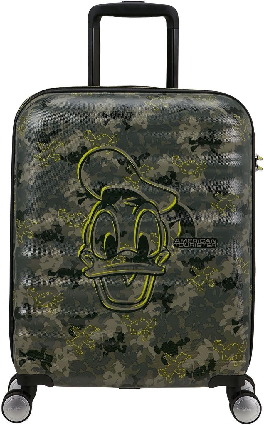 American Tourister Wavebreaker Disney - Spinner S, bagaje pentru copii, 55 cm, 36 L, multicolor (Donald Blue Kiss) - Naty Shop