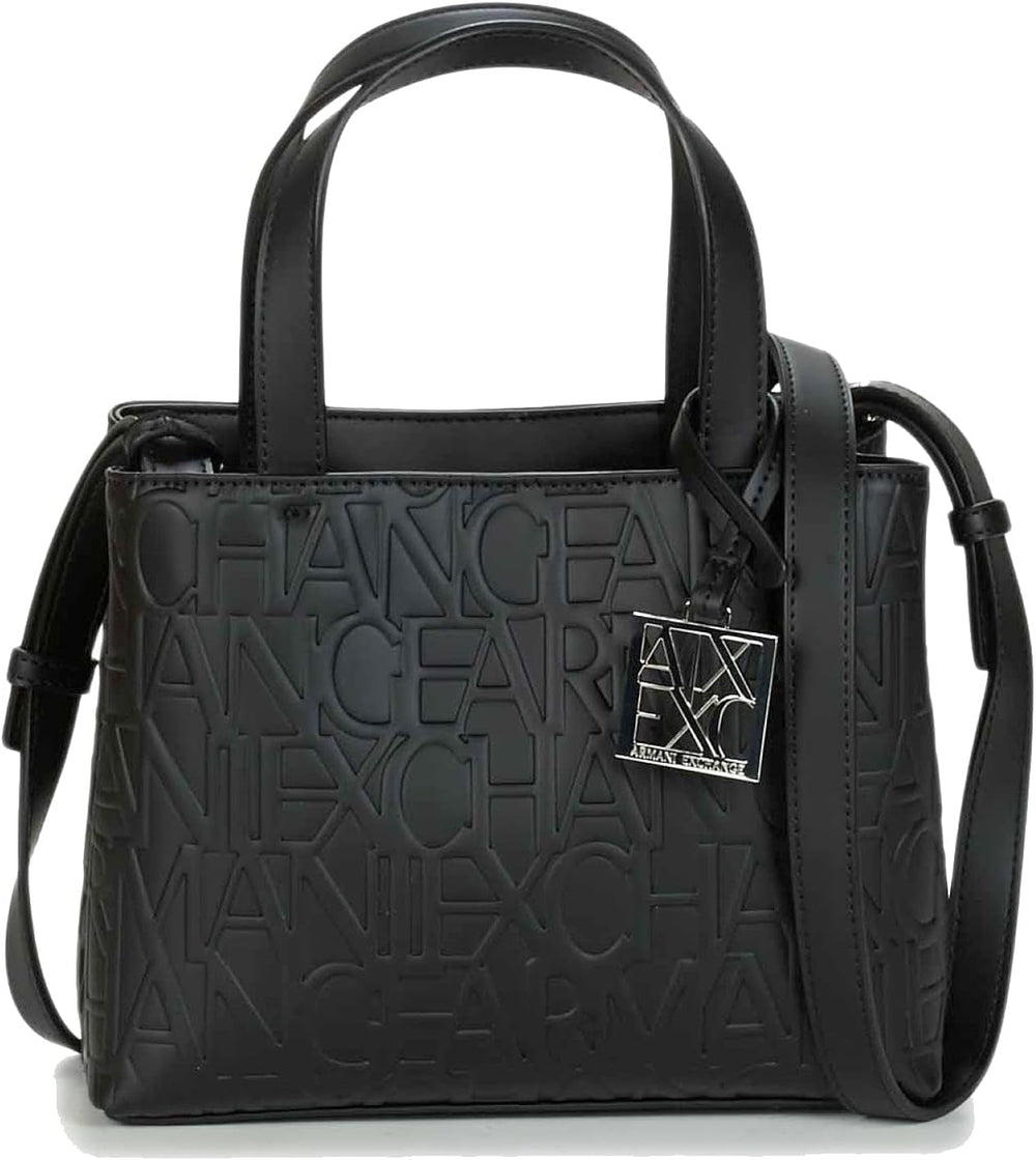 Armani Exchange Women's Liz - Small Open Shopping Tote Negru (Nero - Black) Genti Femei Naty Shop