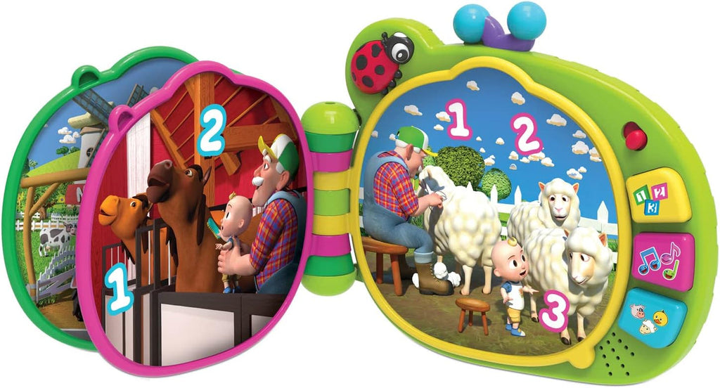 CoComelon , carte de învățare J.J, funcții de învățare și electronice, jucărie pentru copii de la 18 luni, CCM10 (versiune franceză) Jucarii Bebe Naty Shop