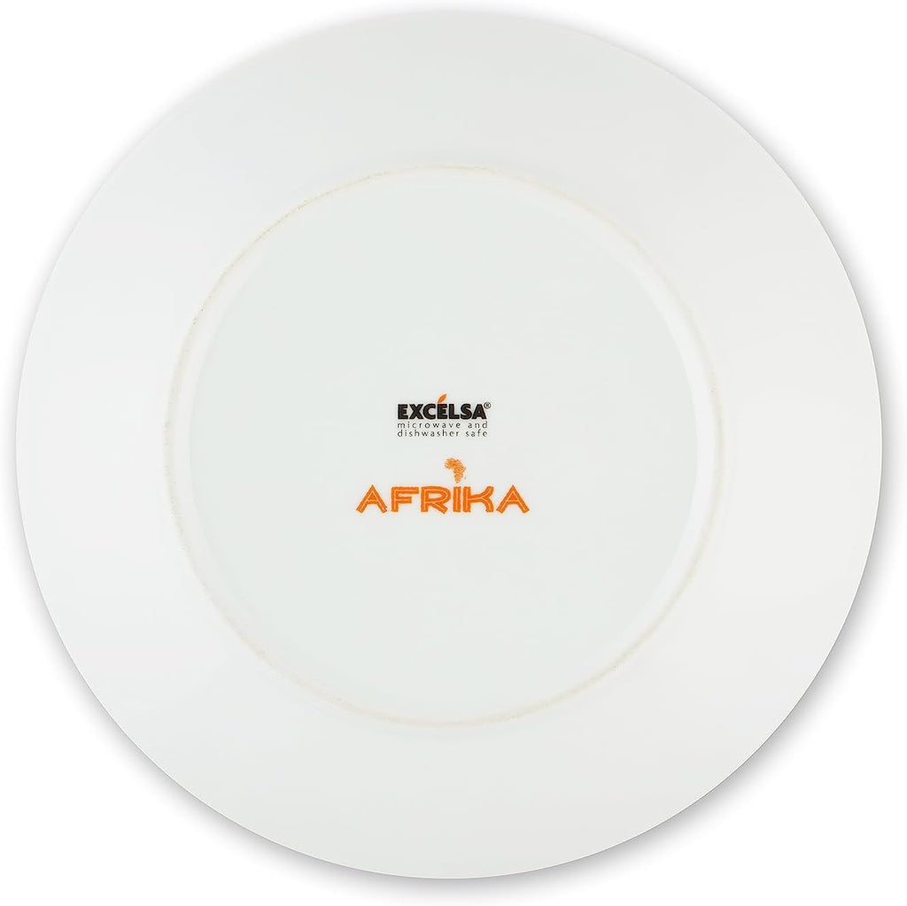 Excelsa Africa serviciu de farfurii 18 piese, porțelan și ceramică, multicolor Naty Shop