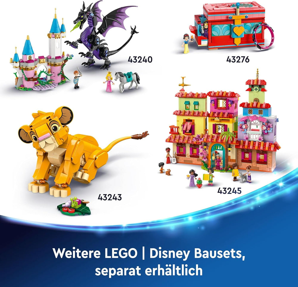 LEGO ǀ Disney Frozen Elsas Winterpalast, BAU- und Spielset für Kinder mit Modell-Palast und Minifiguren ELSA und Anna, Geschenk für Mädchen, Jungen und Filmfans ab 6 Jahren 43244