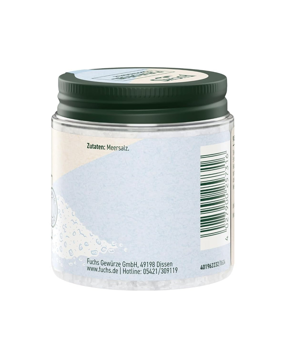 Fuchs Gewürze - Fleur de Sel | Edles Toppingsalz für Spargel, Meeresfrüchte und Fisch | Meersalz in Premium-Qualität | 100 g im wiederverschließbaren Gewürzglas