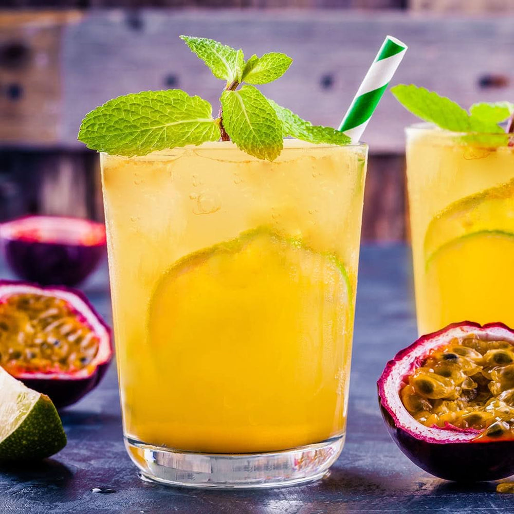 Rauch Happy Day Maracuja | Mit viel Vitamin C | Exotische Magie und intensives Aroma | 6X 1 Liter, Tetra Prisma Alkoholfreie Getränke Naty Shop