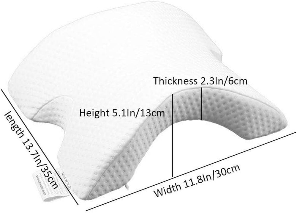 Pernă de dormit laterală pentru cuplu, braț de relaxare, pernă curbată din spumă de memorie, pernă de gât în formă de U, pernă de călătorie, pernă de gheață de mătase cu presiune zero și revenire lentă pentru cupluri Perne ortopedice cervicale Naty Shop