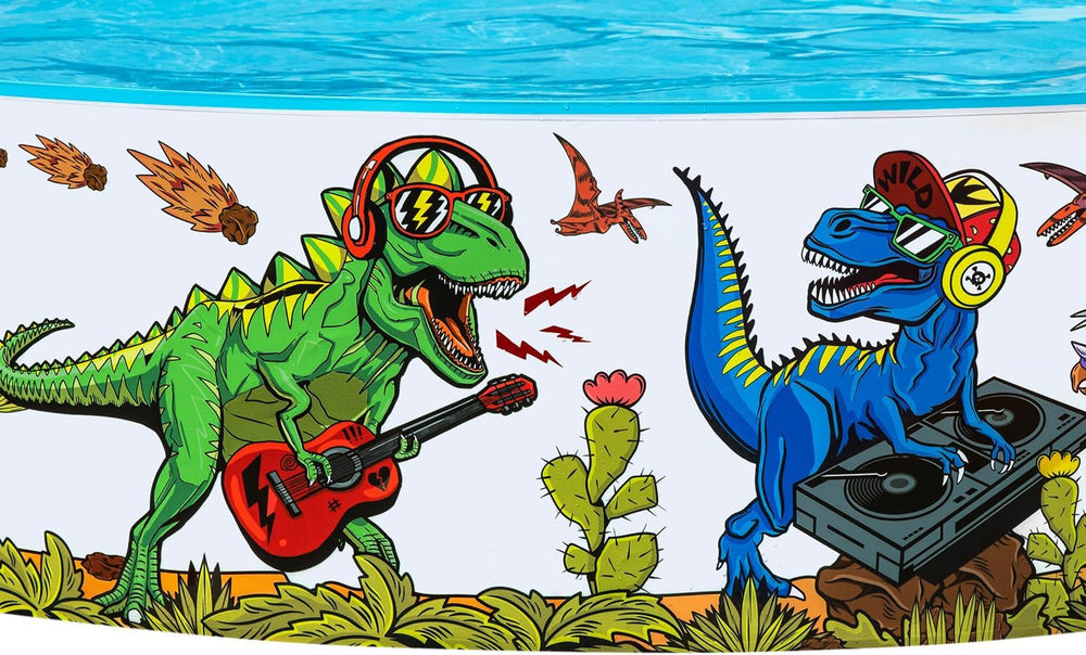 Piscină pentru copii Bestway Fill 'n Fun cu dinozauri, Ø 183 x 38 cm