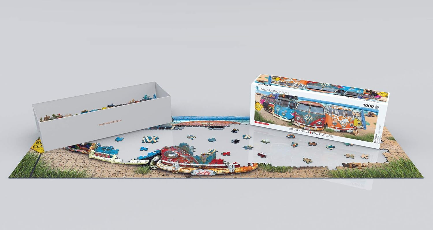 VW Bus - Kombination (Puzzle): Panorama-Puzzle, 1000 Puzzle Naty Shop