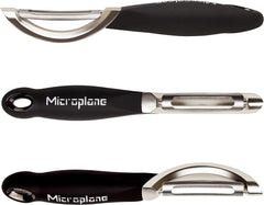 Decojitor profesional Microplane cu lamă dublă din oțel inoxidabil, ambidextru Peeler Naty Shop