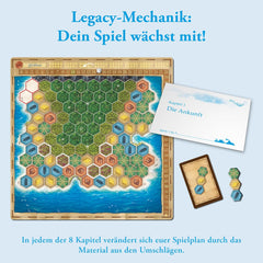 Kosmos 682224 My Island Legacy Game, 8 Kapitel, Brettspiel für 2–4 Spieler ab 10 Jahren, basierend auf dem Hit My City (Nominierung für das Spiel des Jahres 2021)