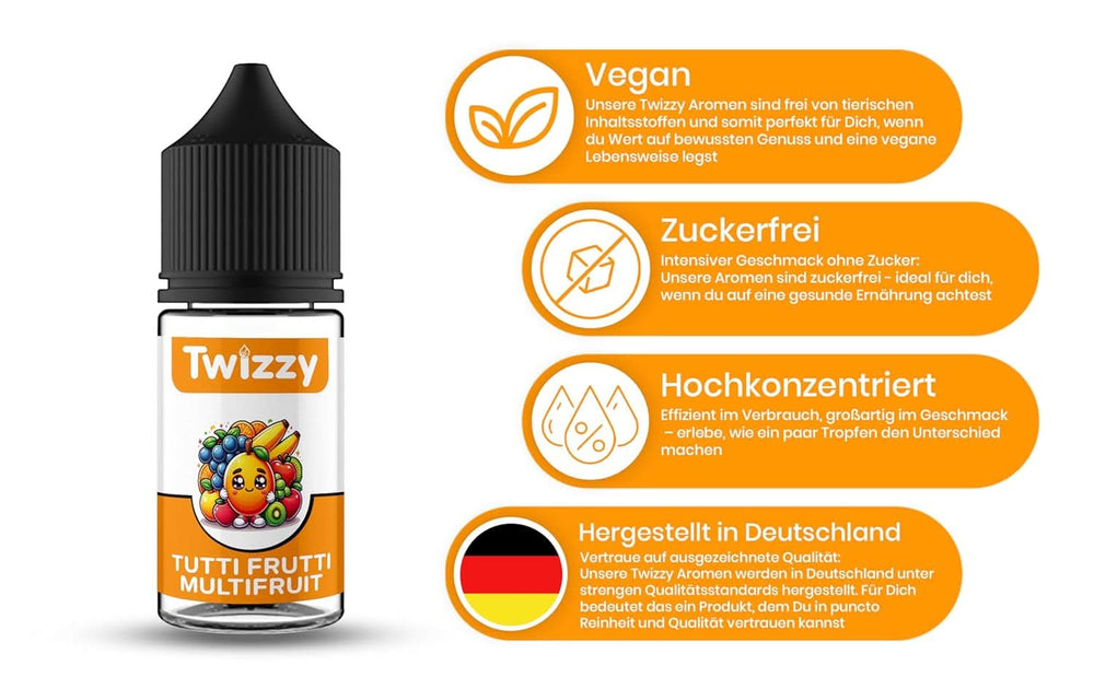 Twizzy Konzentriertes Tutti Frutti Aroma, 30 ml Aromen Naty Shop
