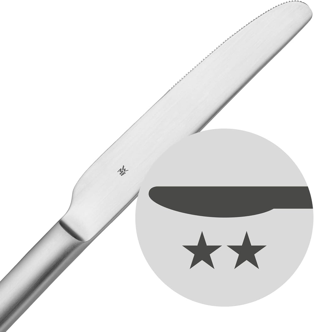WMF Sitello set tacâmuri 6 persoane, Cromargan, set tacâmuri 30 piese, cuțite monobloc Bucatarie Naty Shop