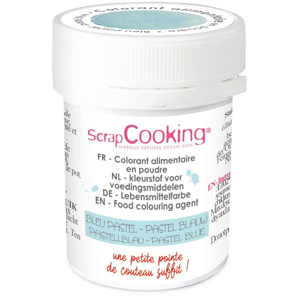 Scrapcooking, Lebensmittelfarbpulver, Pastellblau, 5 Gramm Naty Shop