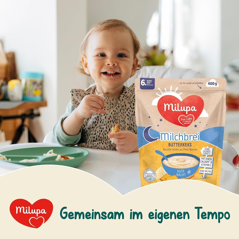 Milupa Milchbrei Butterkeks – Brei für Kinder ohne Palmöl Mutter und Kind Naty Shop