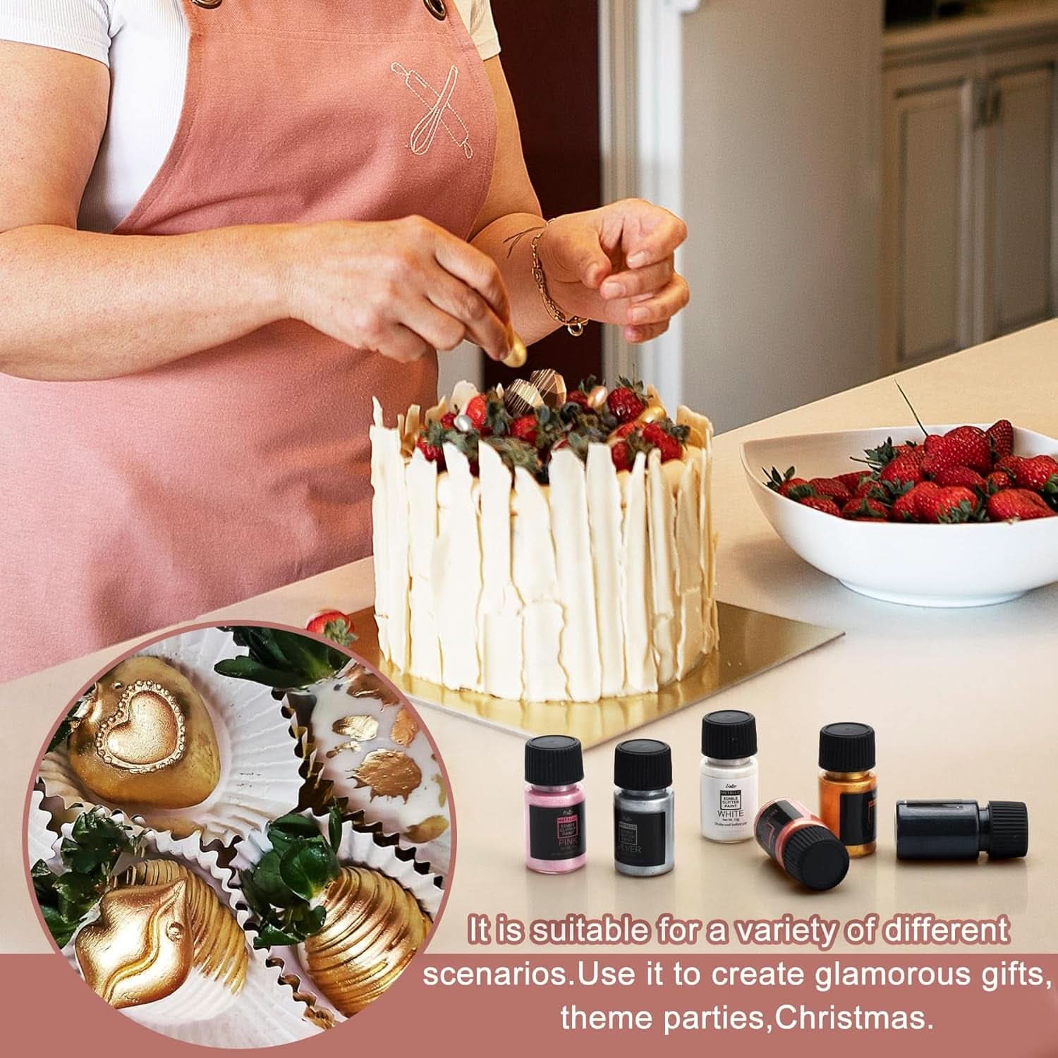 Flüssiger essbarer Glitzer, 60 ml Naty Shop