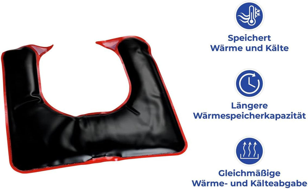 Pernă de gât Maximex Moor, Cuptor cu microunde, Căldură liniștitoare împotriva tensiunii, Potrivire specială, Dimensiuni (L X H X P): 30.5 X 1 X 29 Cm Perne ortopedice cervicale Naty Shop