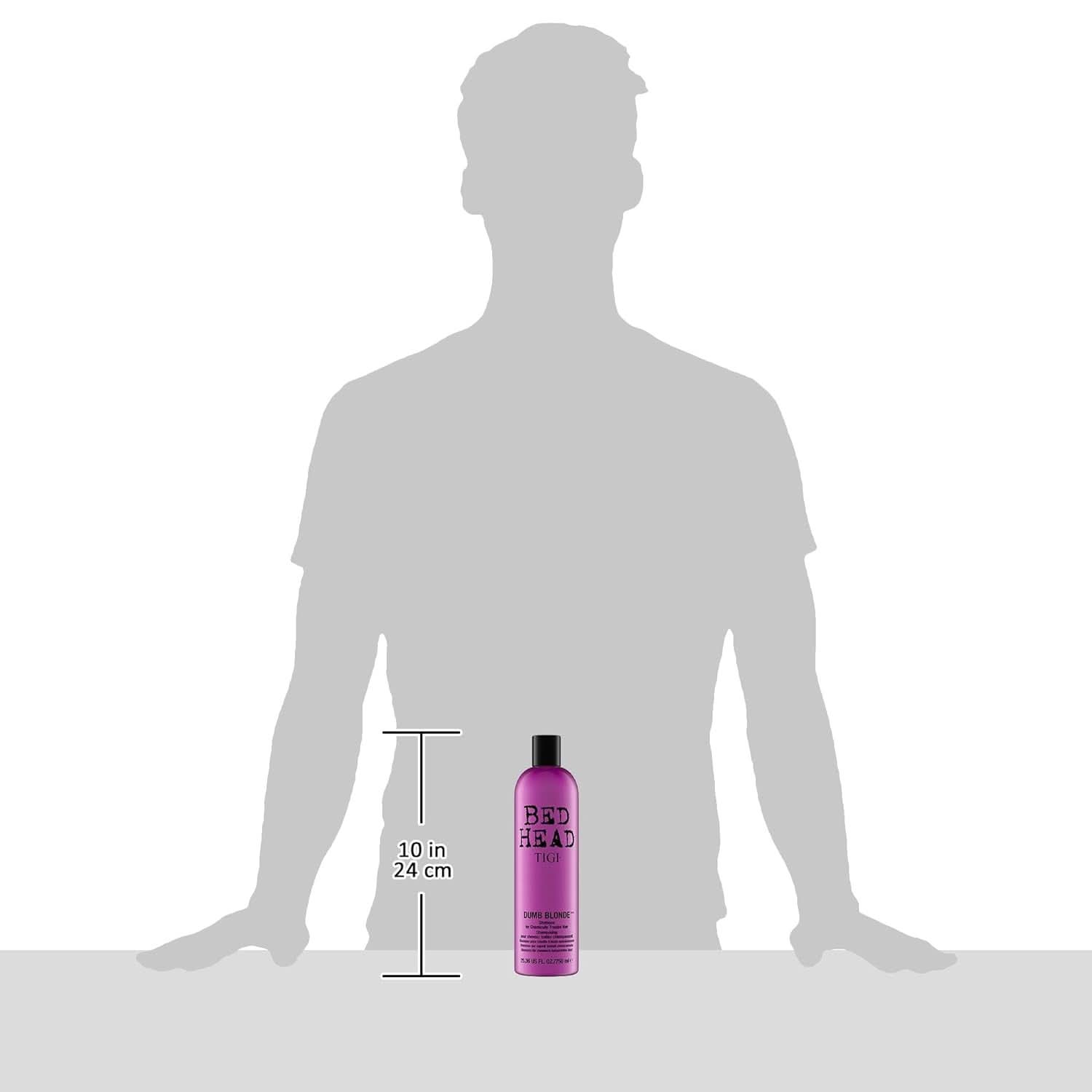 Bed Head von TIGI Dumb Blonde, Shampoo für chemisch behandeltes Haar, 750 ml Dusche und Bad Naty Shop