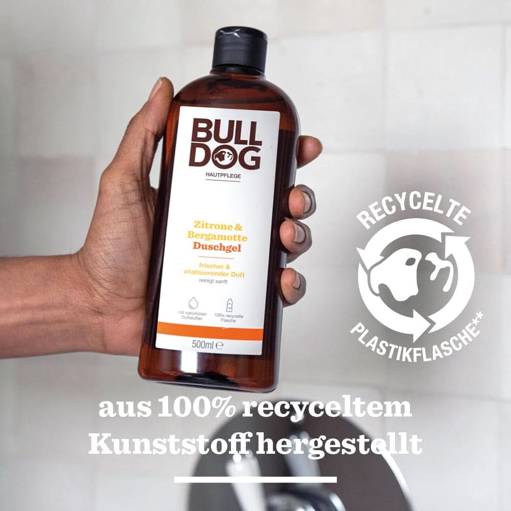 BULLDOG, Duschgel für Männer mit Zitrone und Bergamotte, 500 ml Dusche und Bad Naty Shop